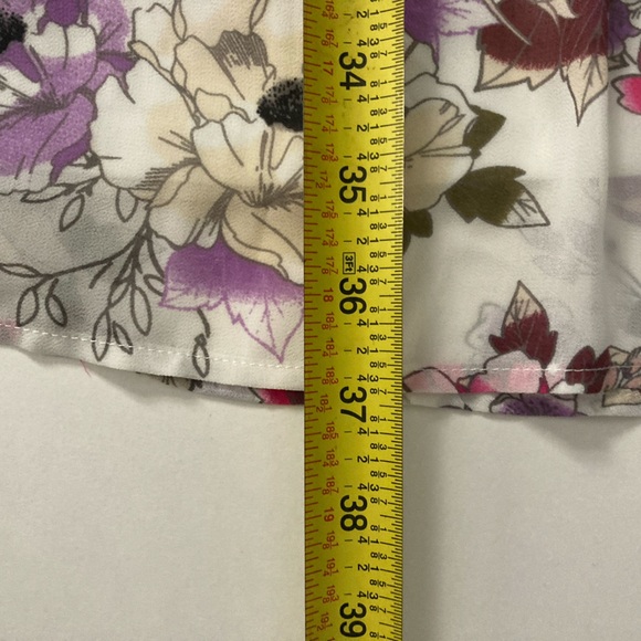 Torrid Womens Halter Keyhole Neck Floral Midi Chiffon Dress Romantic Sz 0 - Picture 5 of 9